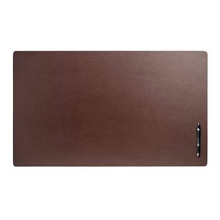 Dacasso Chocolate Brown Leather 34" x 20" Desk Mat without Rails PR-3412
